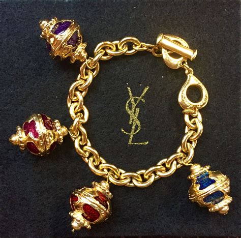 ysl bijoux vintage|Yves Saint Laurent Bracelets .